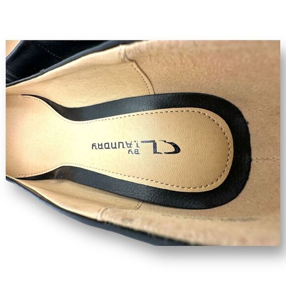 NWOT CL By Laundry Womens Nima Closed Toe Wedge Heels Black Size 10 - Picture 8 of 10
